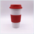 Tasse à café en plastique à double paroi de 400 ml (SH-PM18)